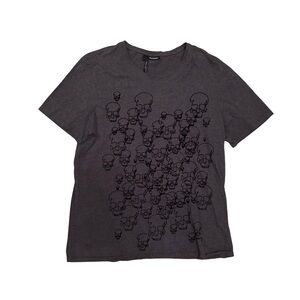 The Kooples Gray Skull Graphic T-Shirt